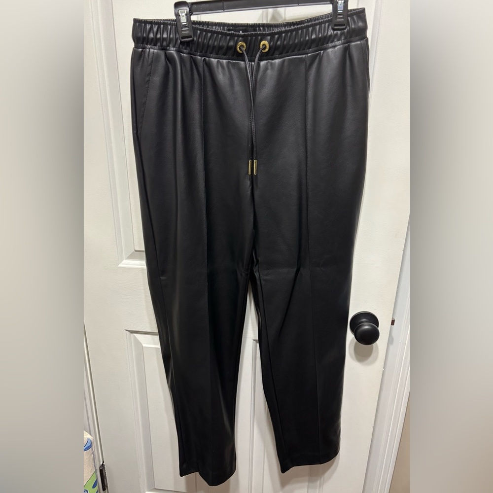 Barbour Women’s Black Faux Leather Pants